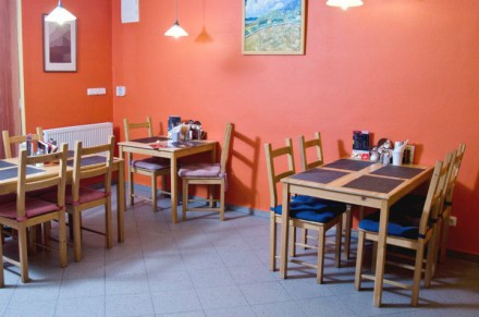 Interiér pizzerie