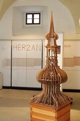 Model třebíčské městské věže