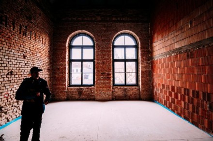 Otevřené dvorky a domy v židovské čtvrti v Třebíči